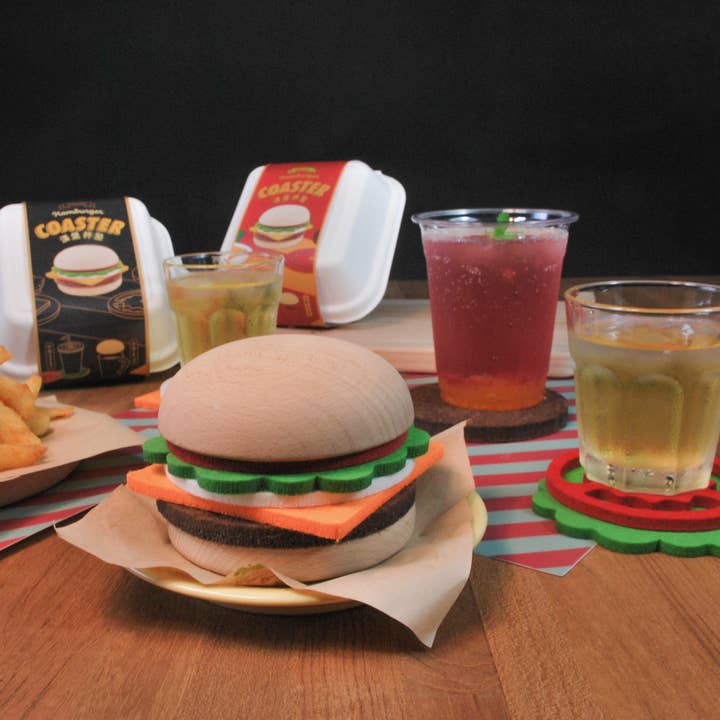 Beyond123 - Wholesale Coasters - Burger Coaster Set