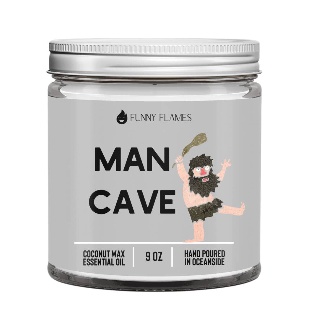 Funny Flames Candle Co - Les Creme - Wholesale Jar/Filled Candle - Man Cave Candle - Funny Gifts For Him
