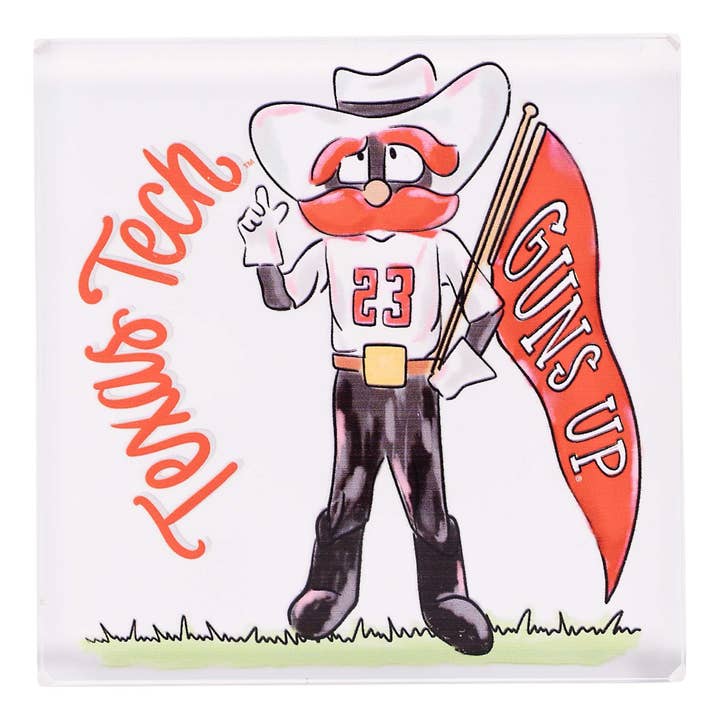 Texas Tech Mascot Napkin Weight for wholesale by Glory Haus