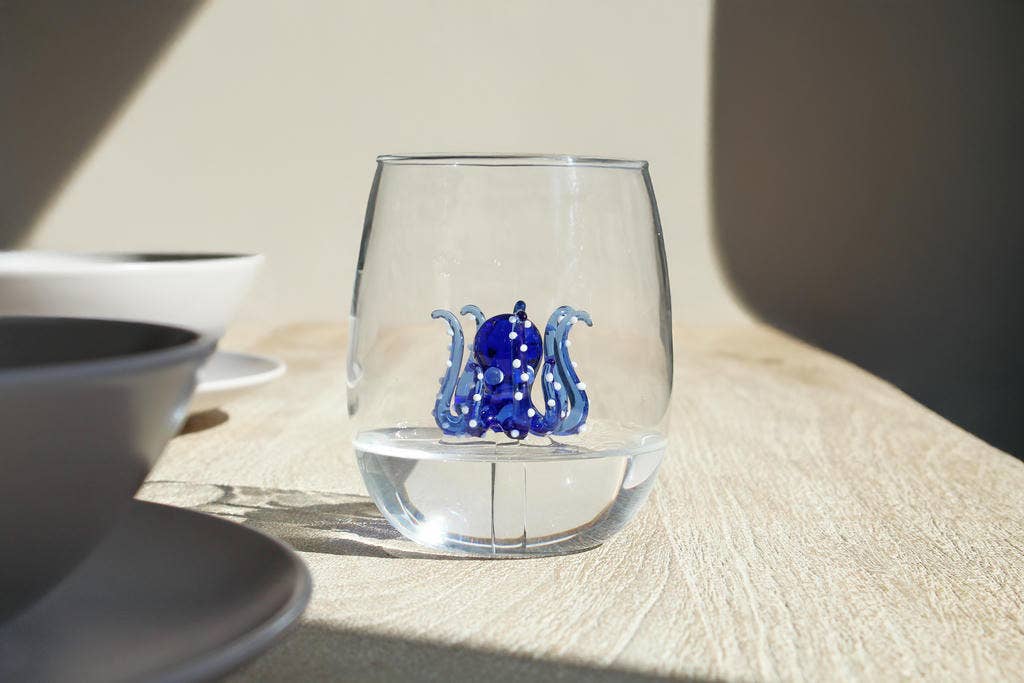 MAGS - Wholesale Drinking Glass/Cup - Handmade Glasses Octopus 300 ml0