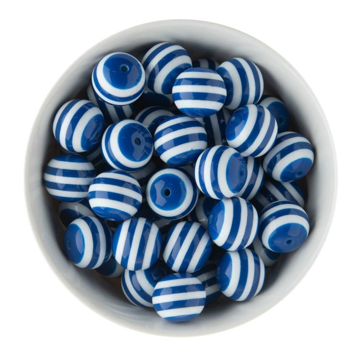 Cara & Co Silicone Craft Supply – wholesale Beads – 20mm Striped Acrylic Round Beads2