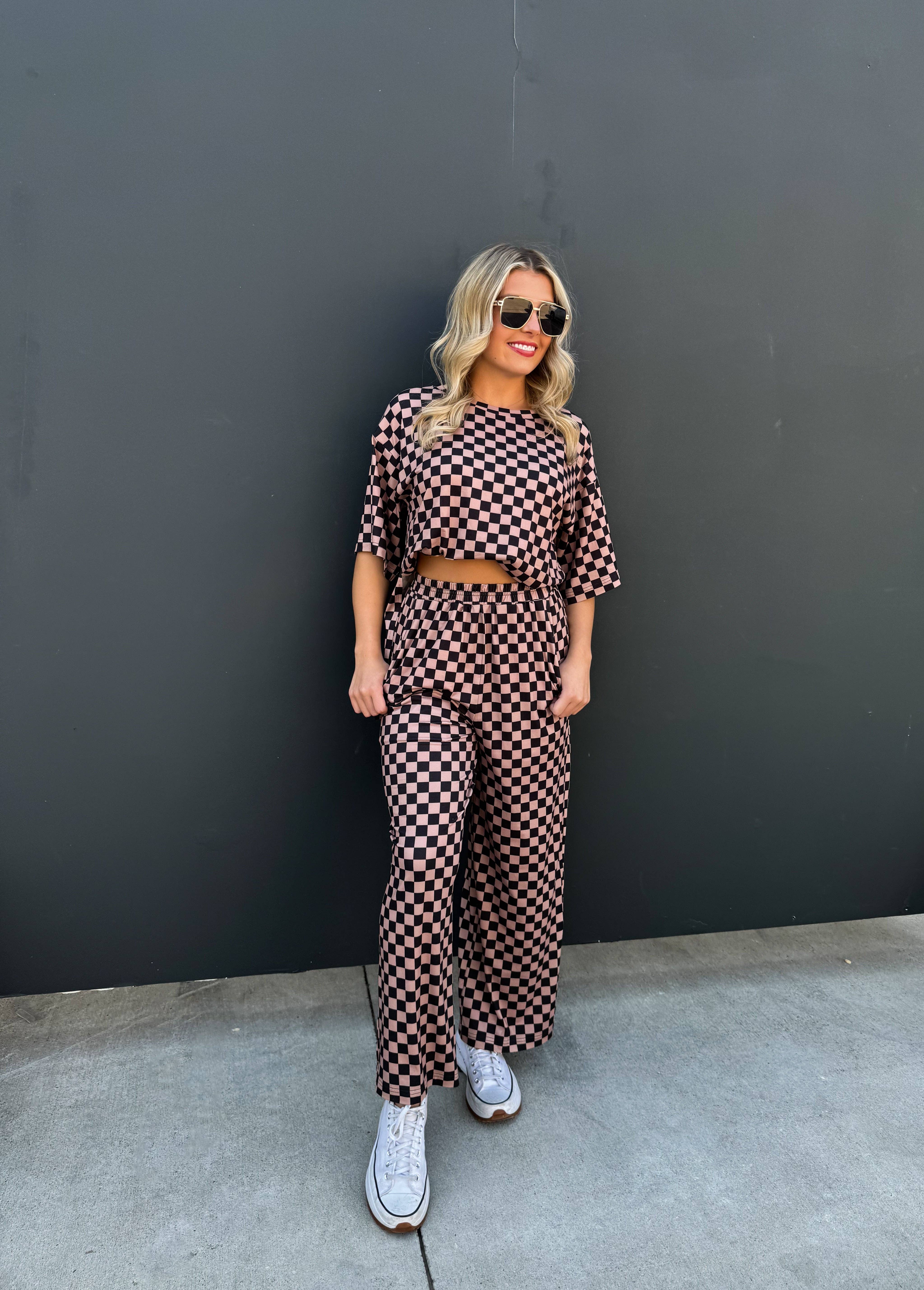 BLAKELEY - Vente Pantalon – femme - PANTALON À CARREAUX AUDACIEUX - NEUTRES2