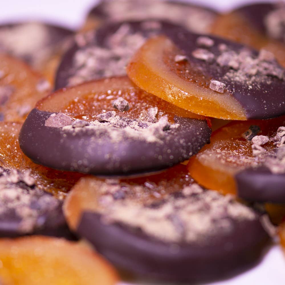 Melt Chocolates – Engroshandel Chokoladeovertrukket slik – Chokolade Orange Skive Dyppet I Mørk Chokolade Stykke3