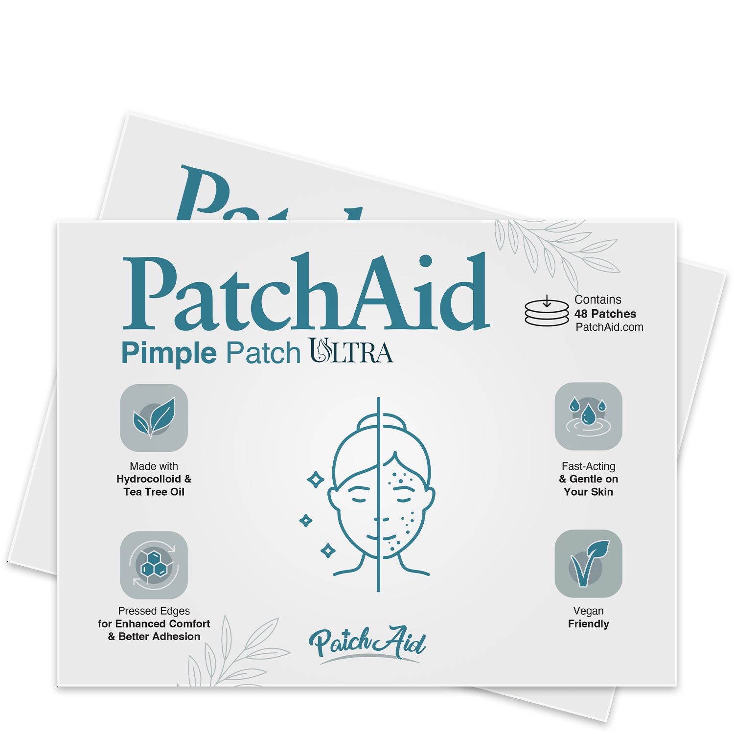 PatchAid - Wholesale Acne/Hydrocolloid Patch - Pimple Patch Ultra - Invisible with Tapered Edges2