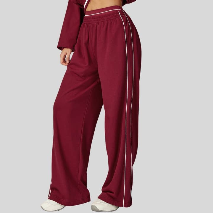 Loose-fitting striped color-blocked sweatpants and other Purchase Wholesale white sweatpants. Free Returns & Net 60 Terms on Faire trending on Faire.