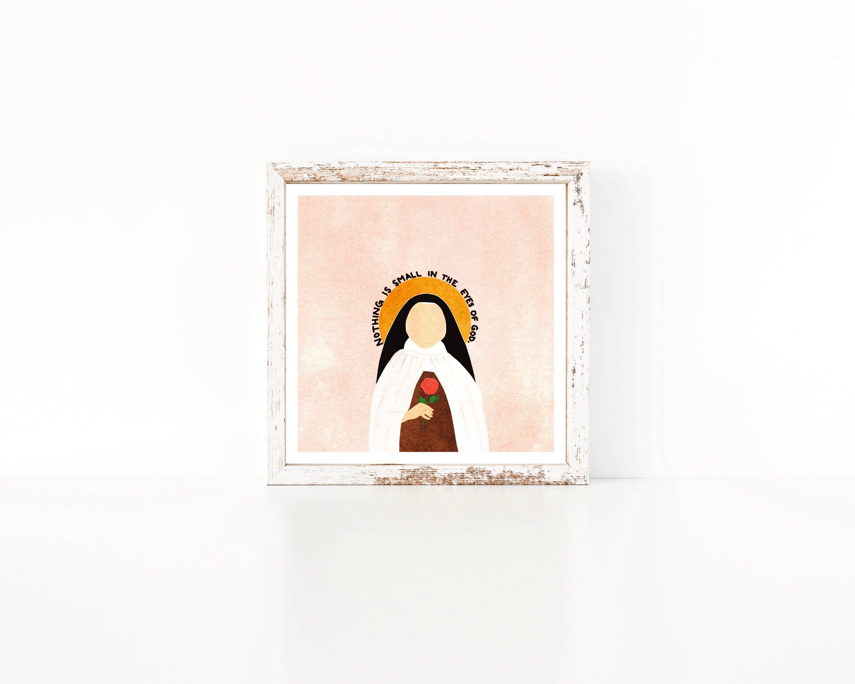 Small Things Print Co. - Wholesale Art Print - St. Therese of Lisieux Print, 6x6 in, St. Therese of Lisieux7
