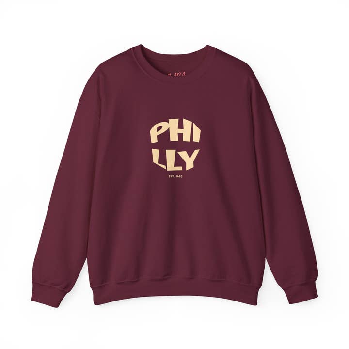 Cool PHILLY Crewneck Sweatshirt, Philadelphia Apparel for wholesale by MARA Style