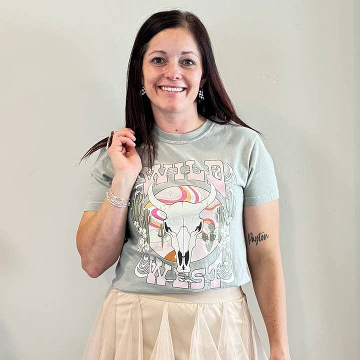 Talking Too Loud Apparel - Wholesale Screen Printed T-Shirt - Women's - Wild West Graphic Tee3