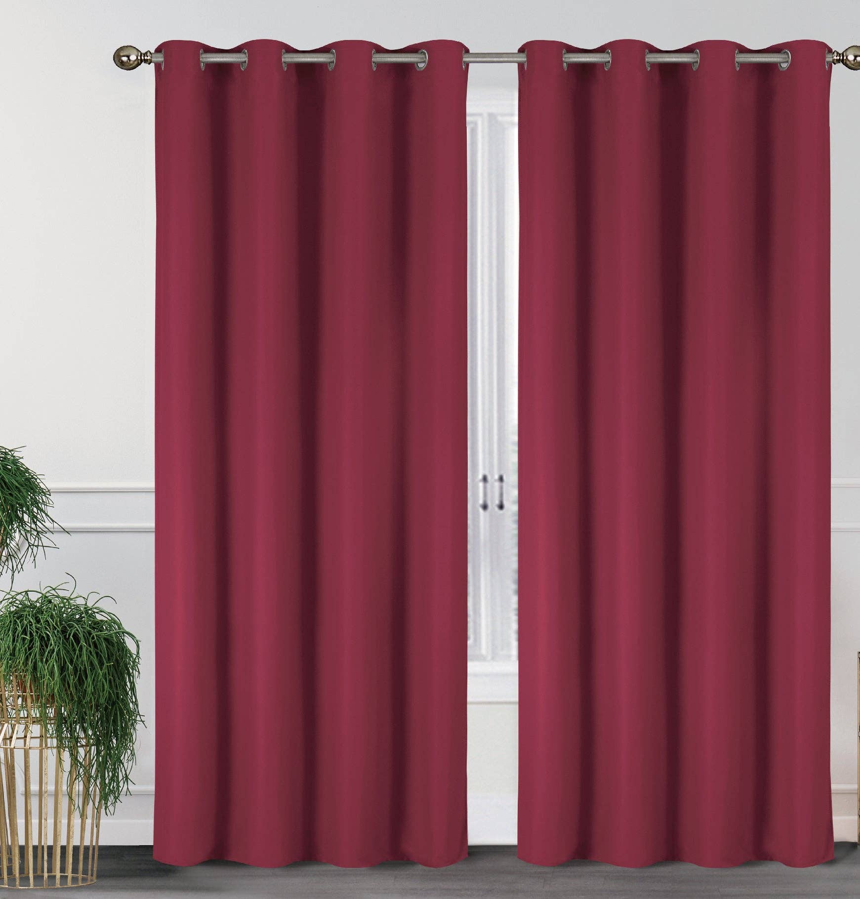 J&V TEXTILES – wholesale Curtain – 2 Pack - 55'' X 84'' Solid Thermal Blackout Panels (19 Colors)21