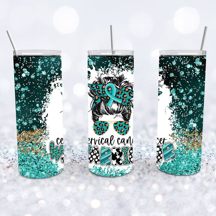 Cervical Cancer Warrior Tumbler for wholesale by Beyond Bayside
