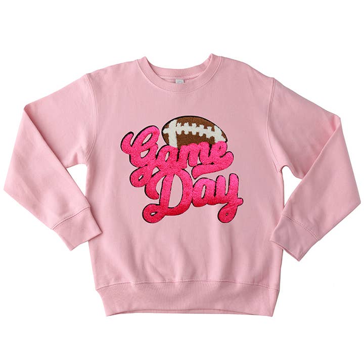 Pink Game Day Sweatshirt for wholesale by Sparkle Sisters by Couture Clips