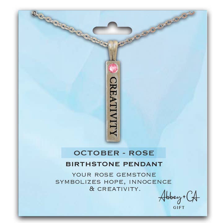 Abbey + CA Gift - Wholesale Pendant/Charm Necklace - Birthstone Pendant Necklace9