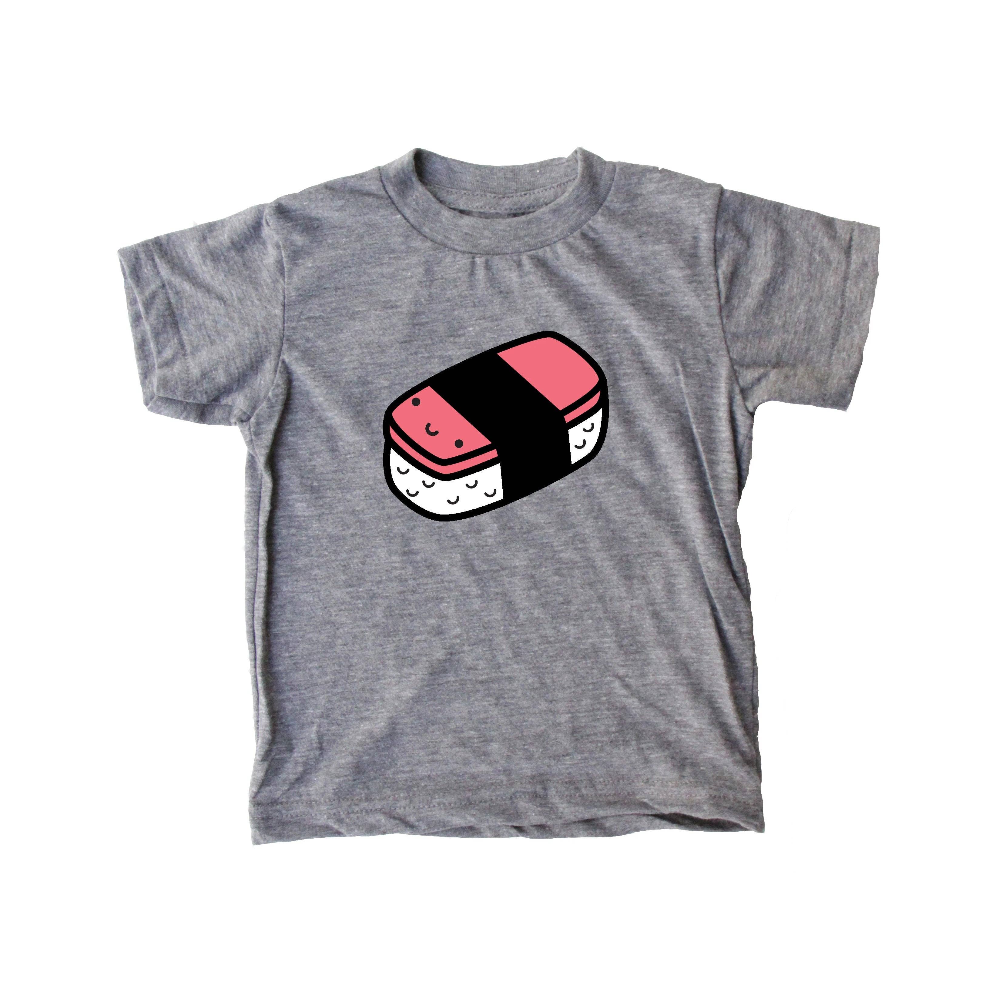 Mochi Kids – wholesale Screen-printed t-shirt – Kids – Kawaii Spam Musubi Kid's Graphic Tee2