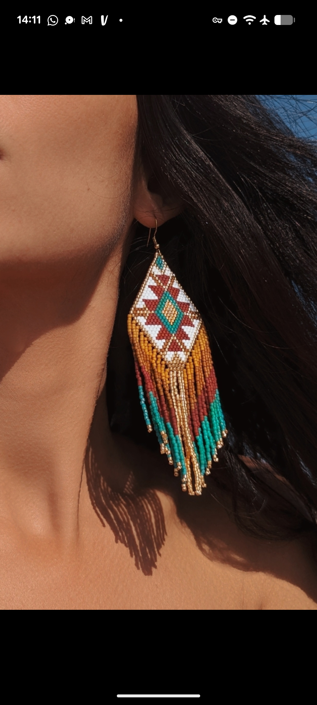 Agua del Río - Wholesale Dangle Earrings - Ethnic Colombian handmade earrings - SELVA5