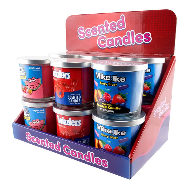 Cannatron - Wholesale Novelty Candle - Hershey’s Assorted Fruits Candle Display – 14oz – 9ct2