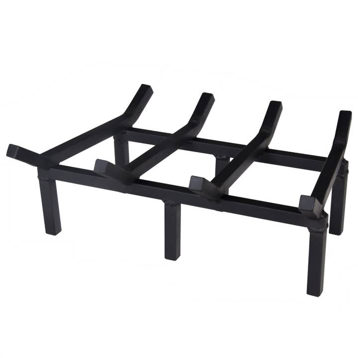 18 Inch Super Heavy Duty Tapered Fireplace Grate for wholesale by SteelFreak