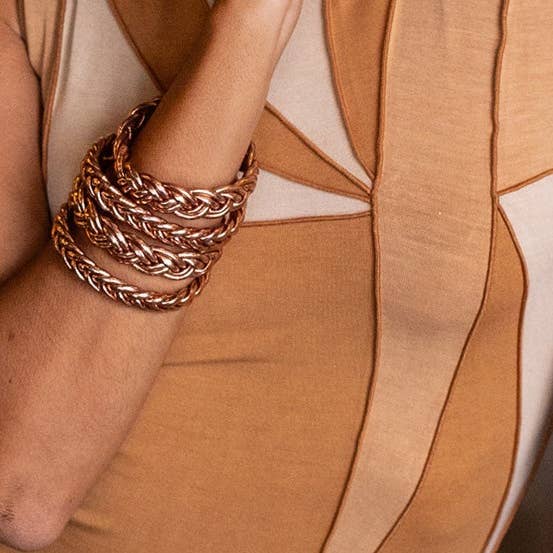 SHANSHAN - Wholesale Bangle Bracelet - Kumali Double Braided Bracelet4