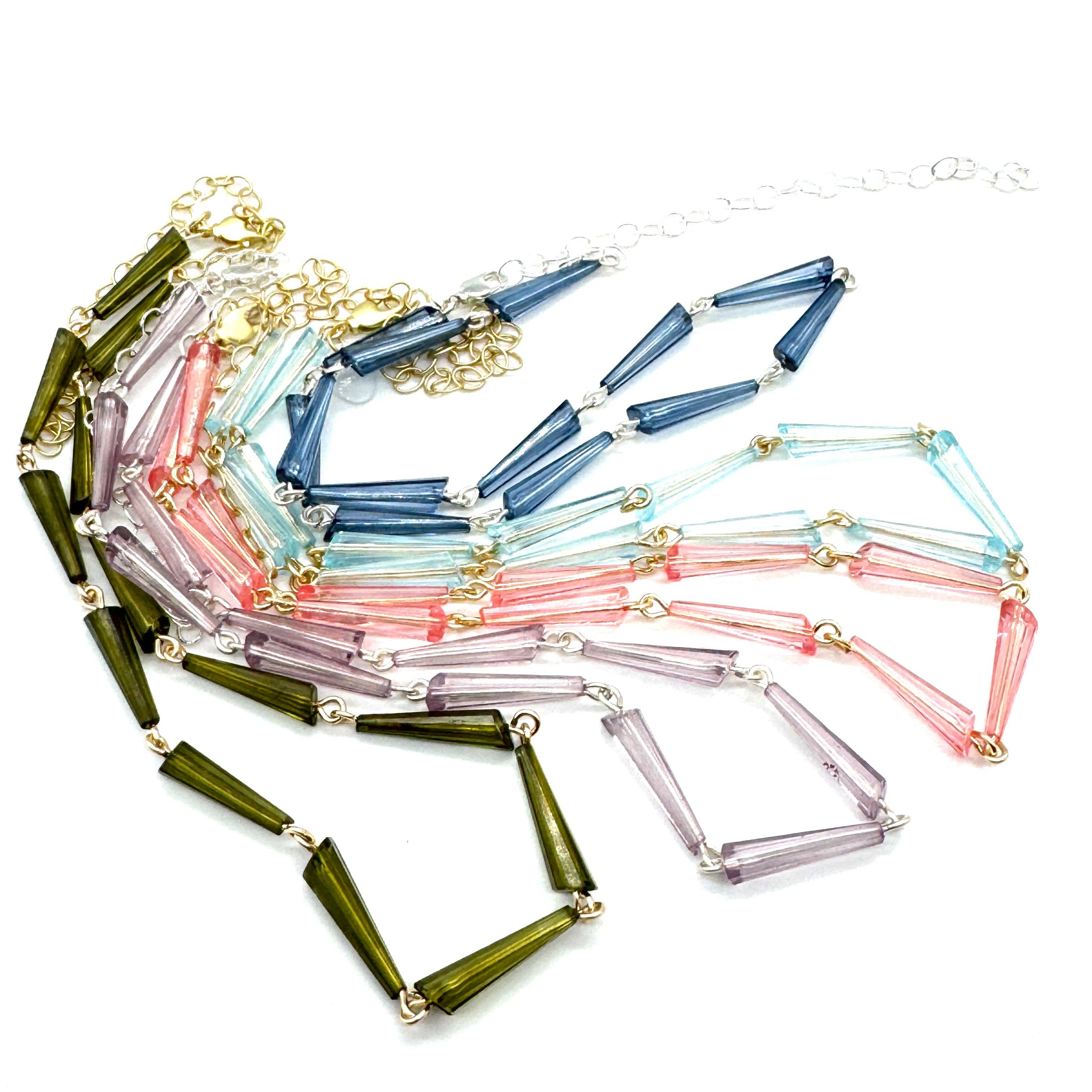 Leetie Lovendale - Wholesale Beaded/Pearl Necklace - Tapered Prism Amelia Necklace6