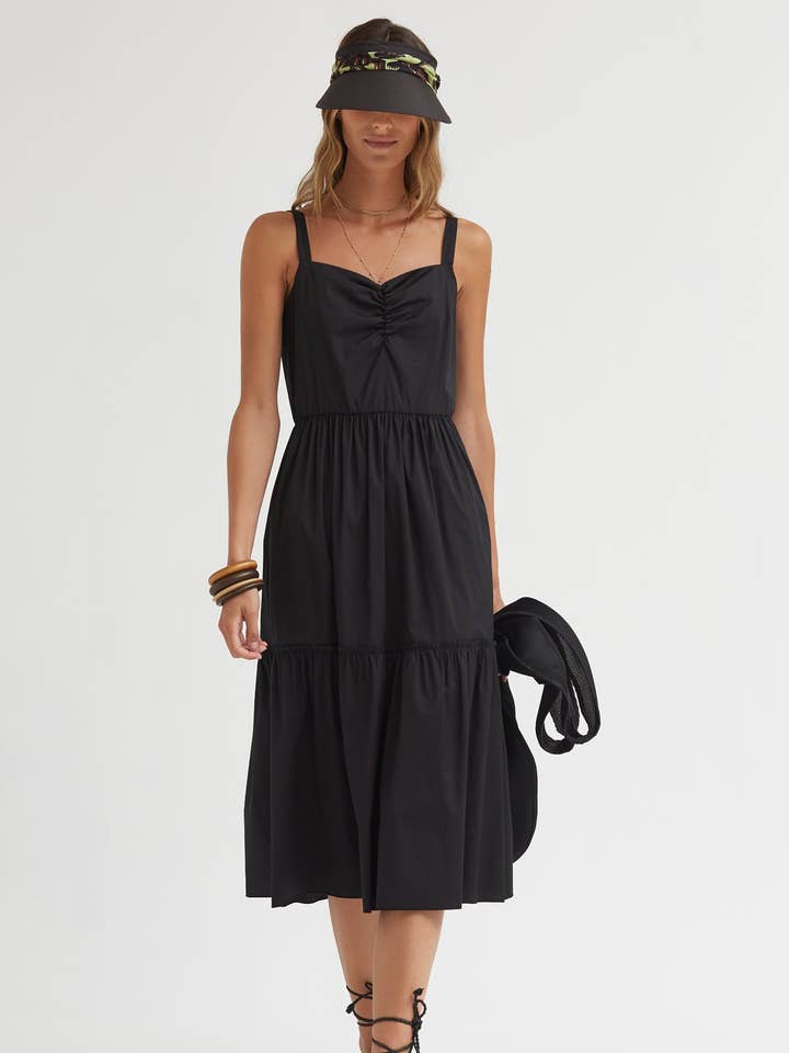 Stretch Poplin Strap Dress for wholesale by OKY