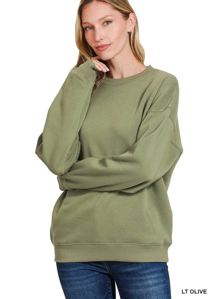 Vanilla Monkey - Wholesale Knit Top - Women's - Fleece Round Neck Sweatshirts13