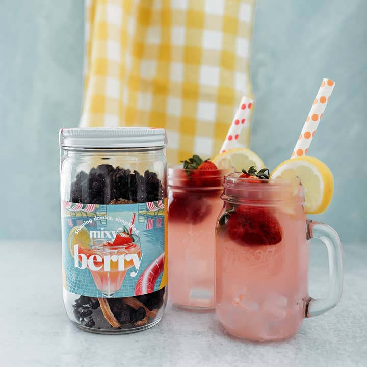 MIXY - Wholesale Cocktail Mix/Syrup - 32oz-Berry Lemonade Cocktail Kit2