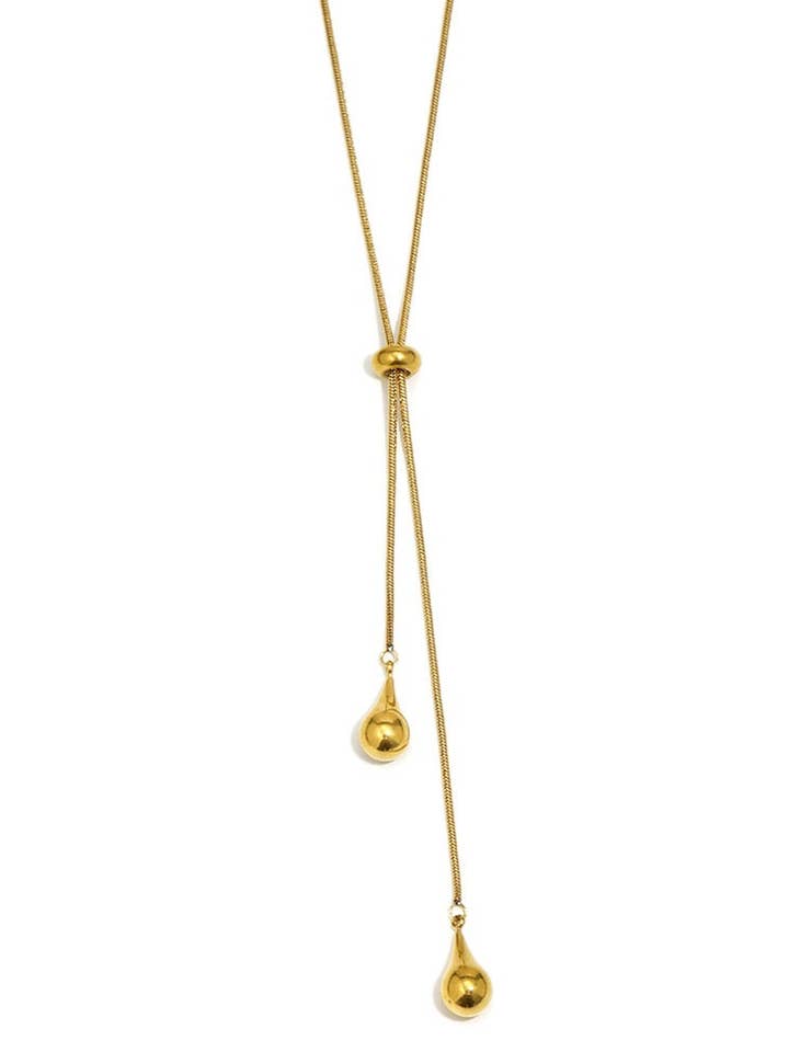 Elysia Adjustable Gold Plated Waterproof Necklace for wholesale by Wild Spirit London