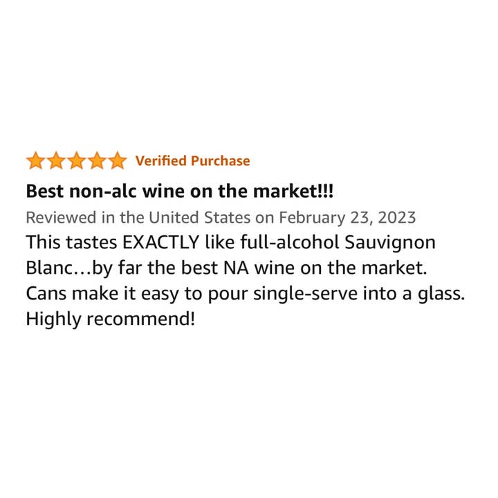 Buzzkill Wines - Wholesale Non-Alcoholic Spirits/Wine/Beer - Buzzkill Non-Alcoholic Sauvignon Blanc | Low Sugar, Low Calorie, No Hangover - 24-Pack Cans9