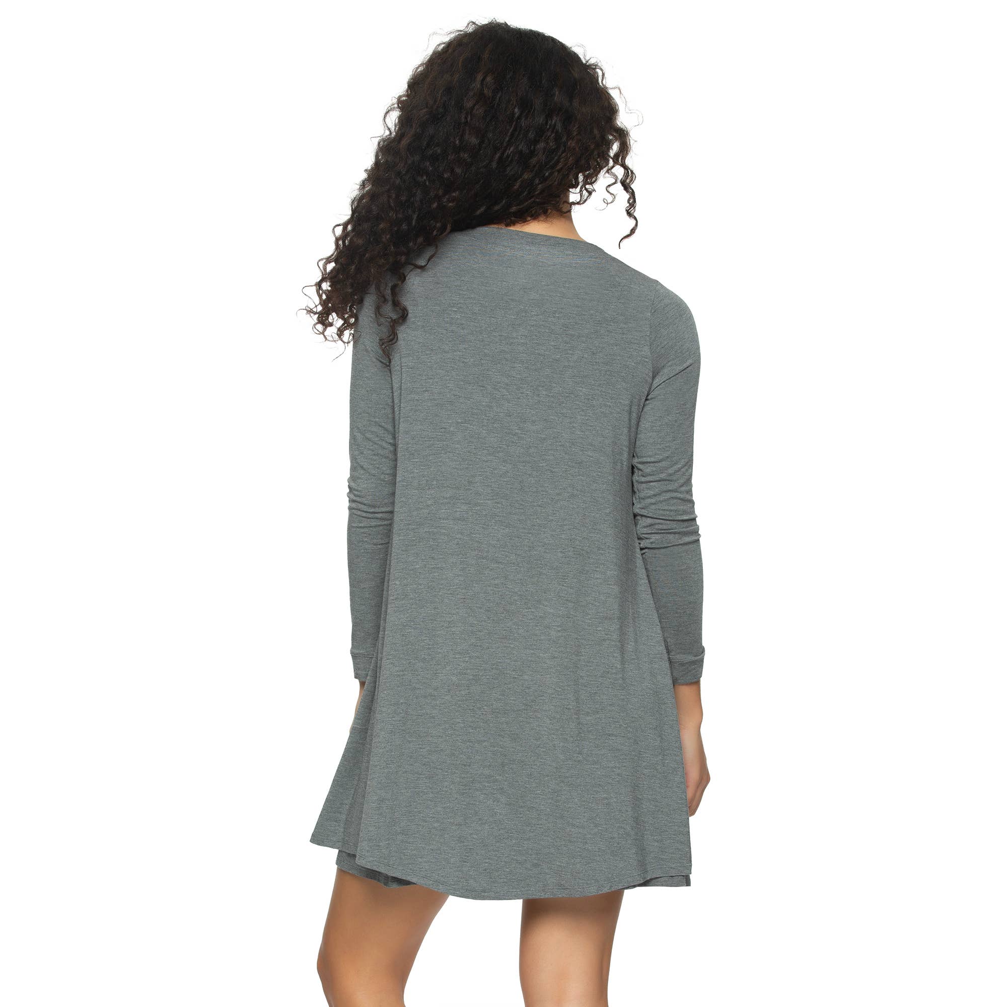 So Smooth Modal Tank Chemise & Wrap Set - Med Heather Gray for wholesale on Faire2