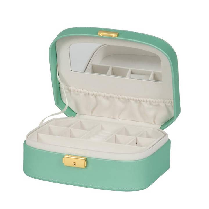 5322 Davina Sea Green Microfibre Jewel Case for wholesale by Mele and Co UK/ EU