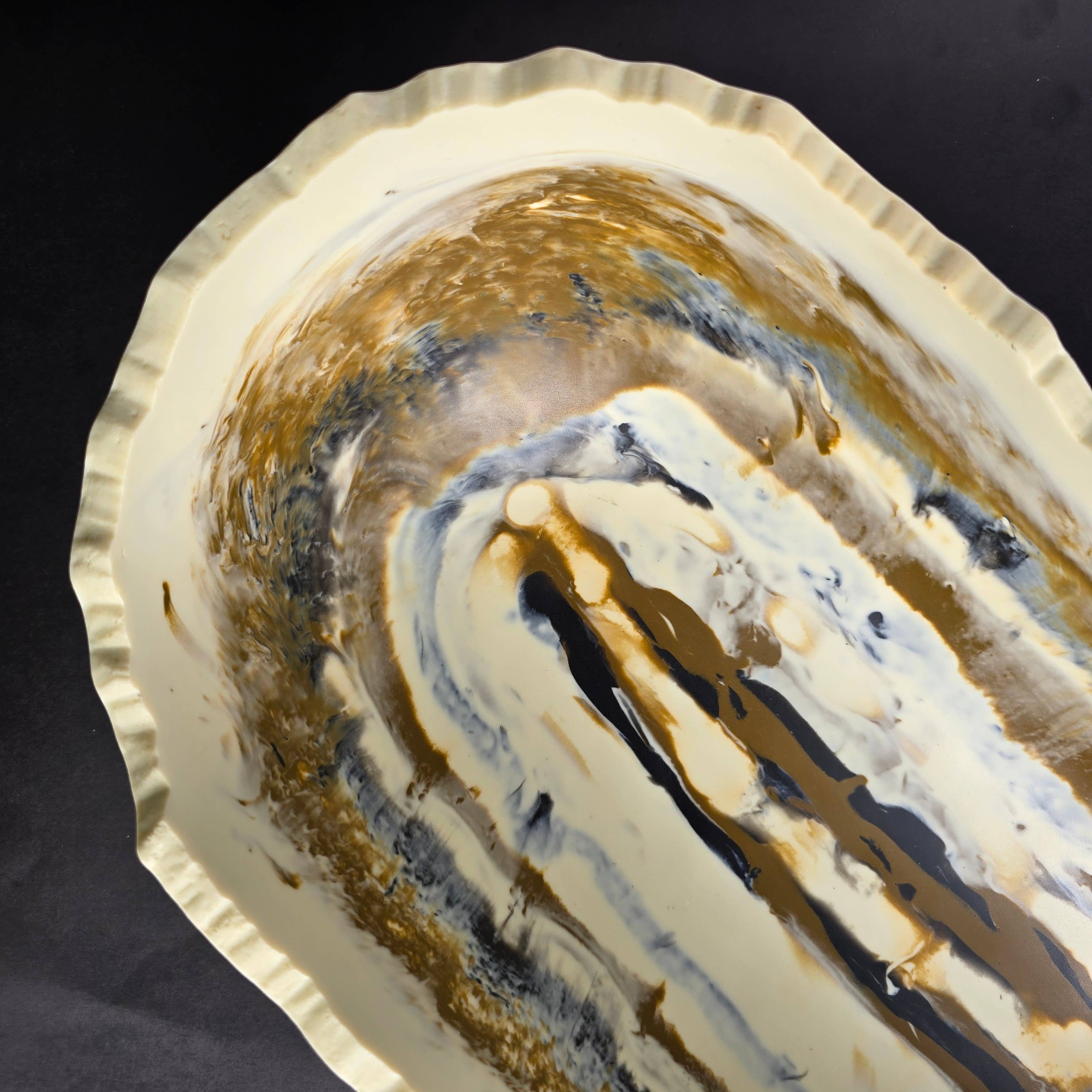 Gibb & Daan - Wholesale Serve Bowl - Large Resin Trough - Entryway Catchall - Decorative Bowl14