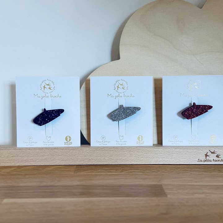 Sequin Brooch - Beret for wholesale by Les Petites Hirondelles