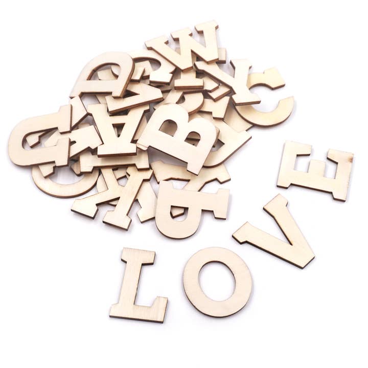 Angels Craft - Vendita all'ingrosso Attrezzature per lavoretti e fai da te - Lettere dell'alfabeto in legno1