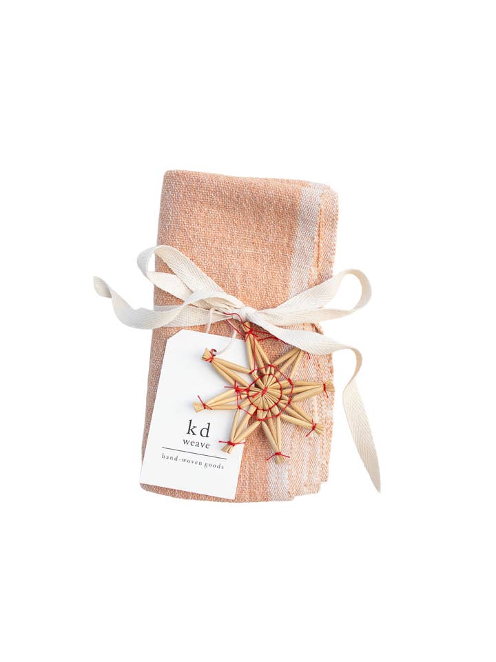 Juego de Regalo de Toalla de Mano Color Canela y Adorno para venta al por mayor de kd weave