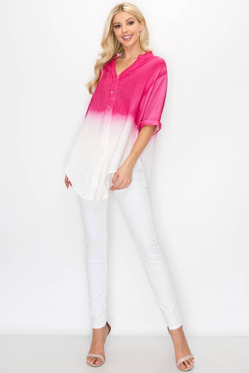 Joh Apparel – Großhandel Tunika – Damen – Wineva Top aus Baumwolle mit Gaze3