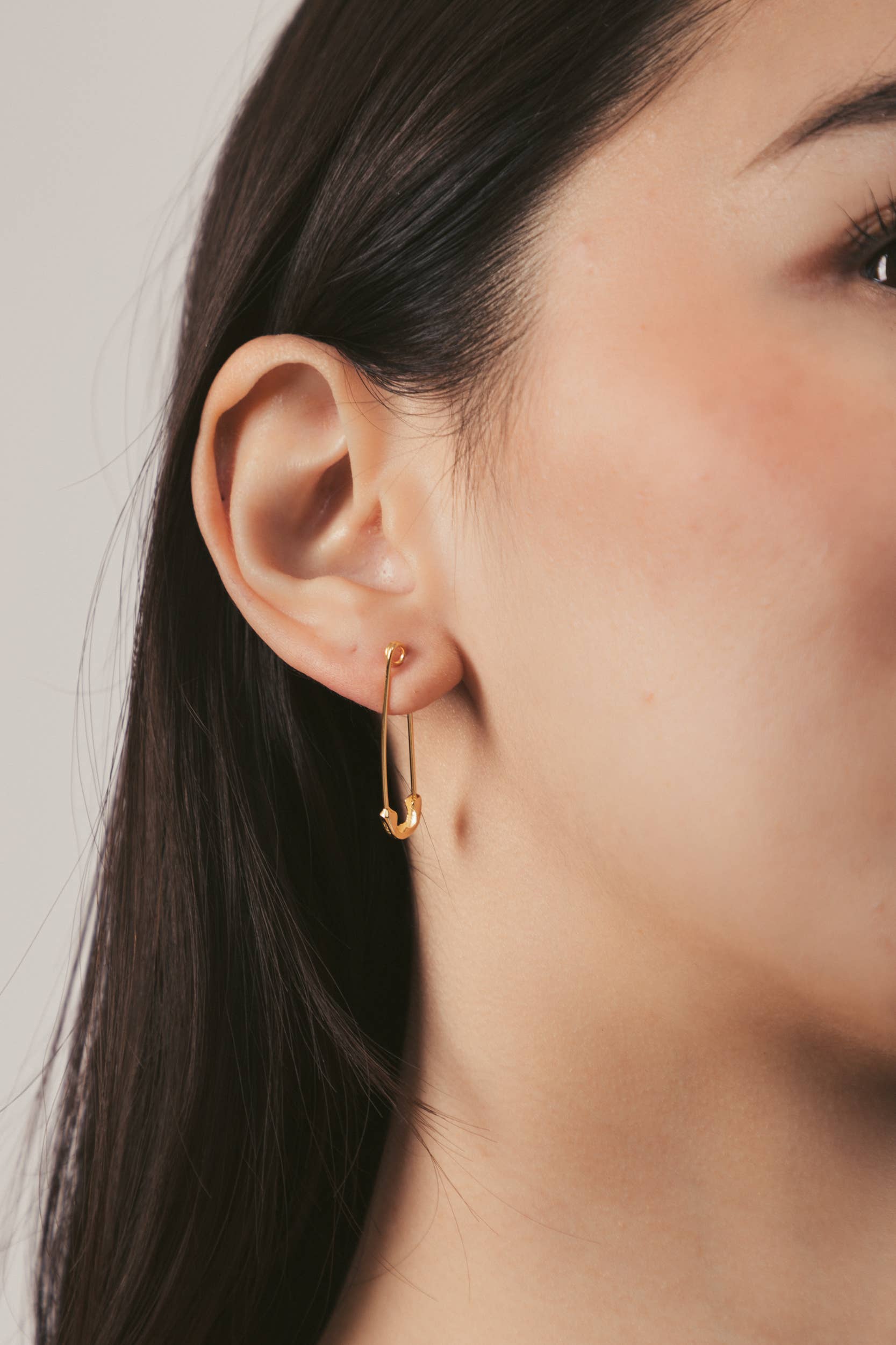 Eye Candy Los Angeles - Wholesale Dangle earrings - Velma Safety Pin Earring1