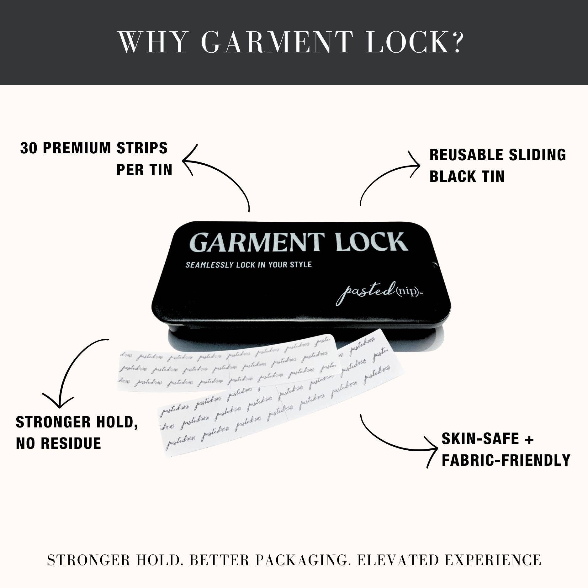 PastedNip - Vente Ruban/scotch cache-téton – femme - Ruban de mode double face | Comprend une boîte de marchandises7