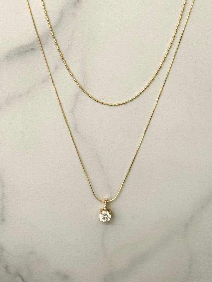 Tame Double Layered Fineline Necklace for wholesale by Cassette Barcelona