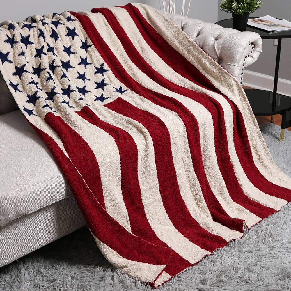 Sensibling Corp. - Wholesale Throw Blanket - American Flag Reversible Throw Blanket
1