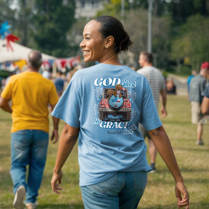 Cherished Girl Womens T-Shirt God Shed His Grace for wholesale by Kerusso