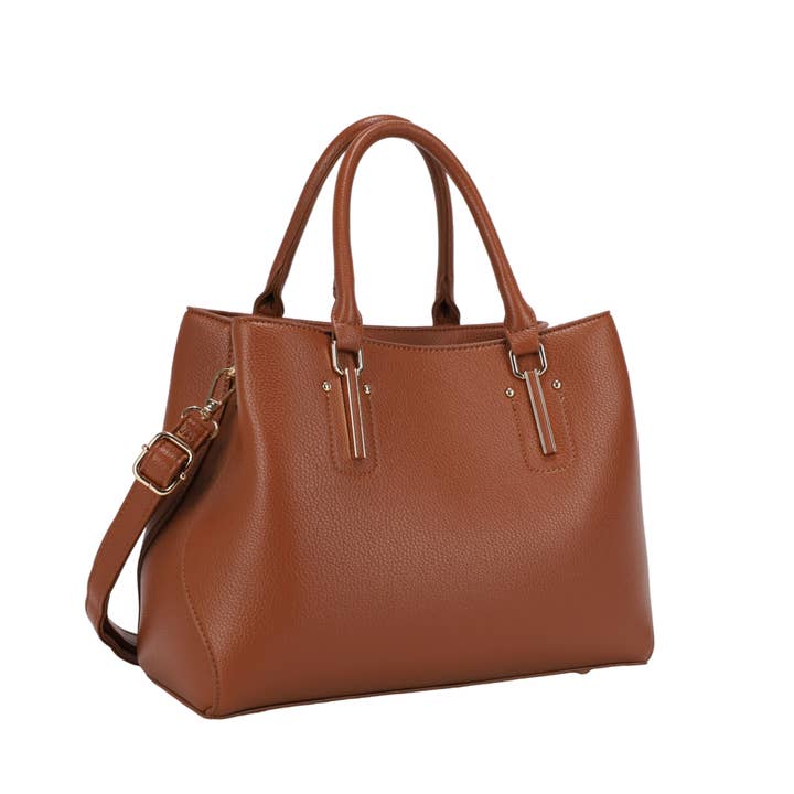 CORINA VEGAN LEATHER SATCHEL for wholesale by KAYLA+AVA