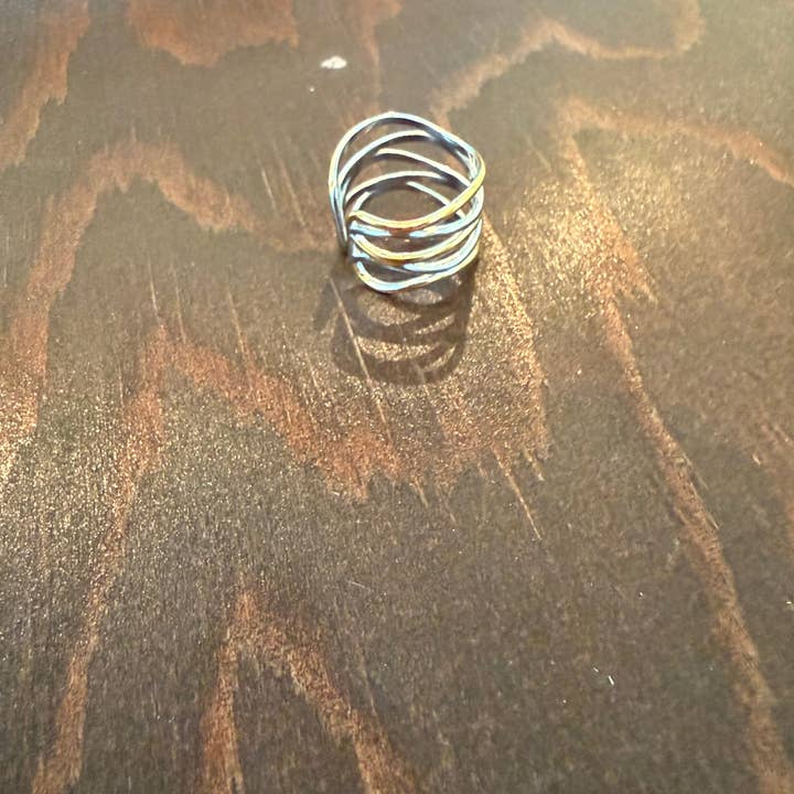 bubs & sass - Wholesale Band/Stacked Ring - waterproof mixed metal ring2