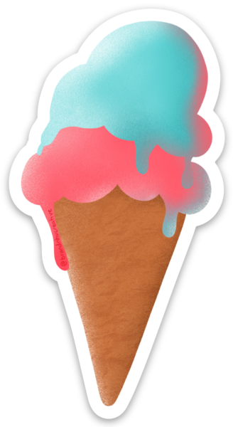 Brand Nhu Creative Studio - Wholesale Sticker - Chill the Fuck Out Ice Cream Sticker6