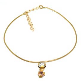 Quadratische Kristalle als Chocker für den Großhandel von Thomas Ayers Jewellery