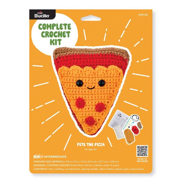 Bucilla ® Amigurumi Crochet Kit - Pete the Pizza for wholesale by Plaid Crafts