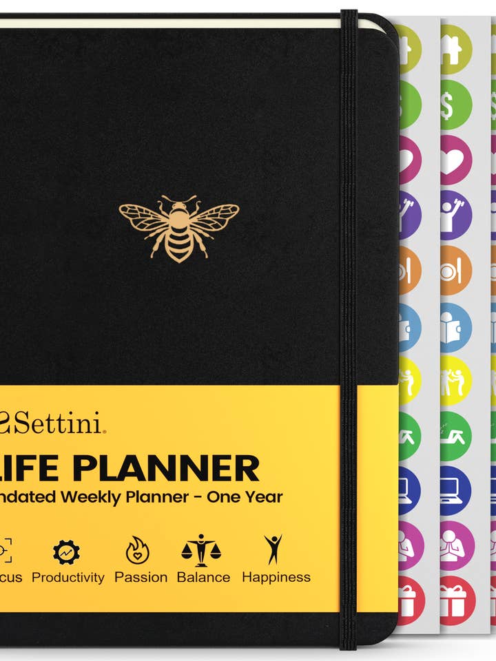 SETTINI Life Planner — Wochen- und Monatsplaner — undatiertes Pl für den Großhandel von Settini
