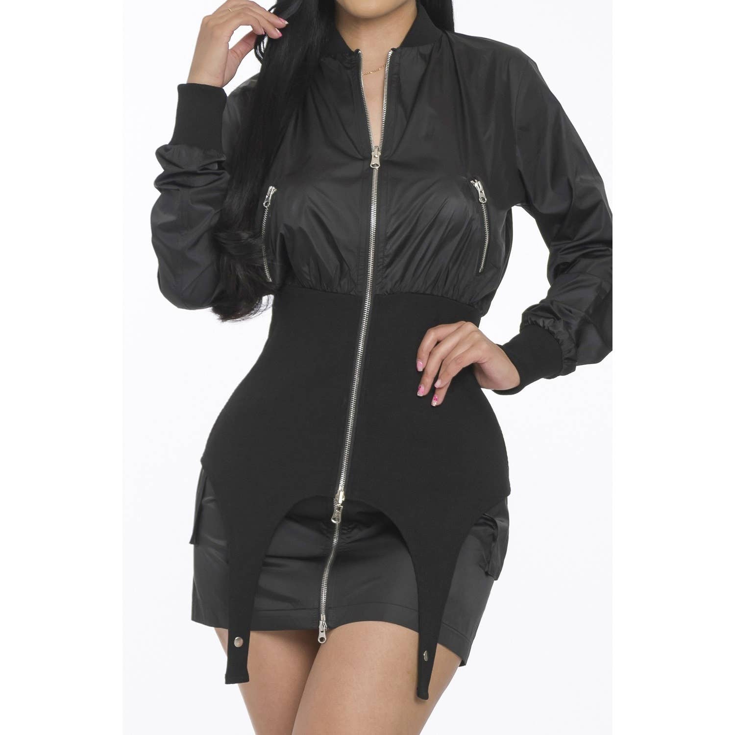DORCAS - Wholesale Top & Skirt Set - Women's - WINDBREAKER MINI SKIRT SET12