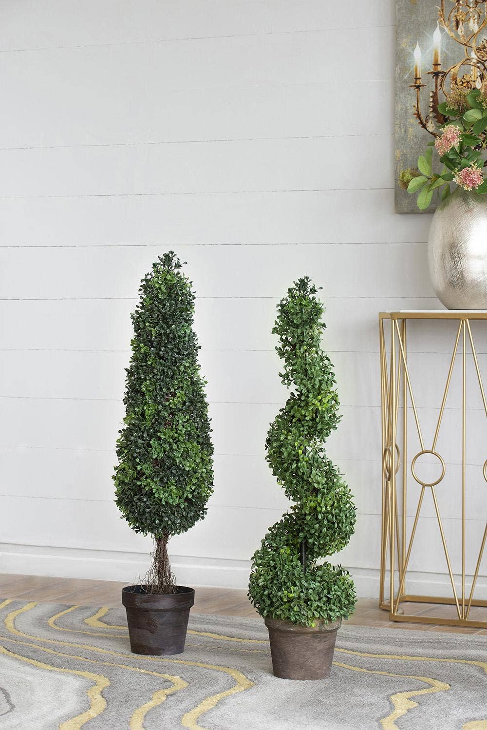 A&B Home Group Inc. - Vente Plantes artificielles - Arbre artificiel en buis de 7,5x7,5x35" dans un pot marron.9