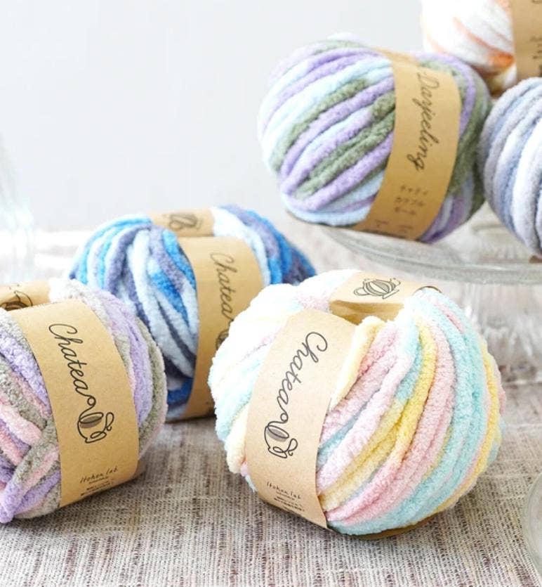 「FUNJI」In Japan - Wholesale Yarn - Super Bulky Chenille Yarn Soft Polyester Craft 10 Skeins8