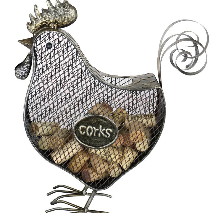 Three Star IM/EX Inc. - Wholesale Wine Cork Holder - 813 x 11 Rooster Cork Holder