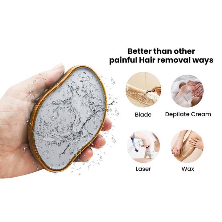 The American Gift Company (TAGCO) - Wholesale Electronic Skincare Device - HANDHELD CRYSTAL NANO BLADE-LESS HAIR SHAVER - ROSE GOLD4